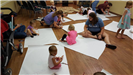 Young Children and Mothers Drawing