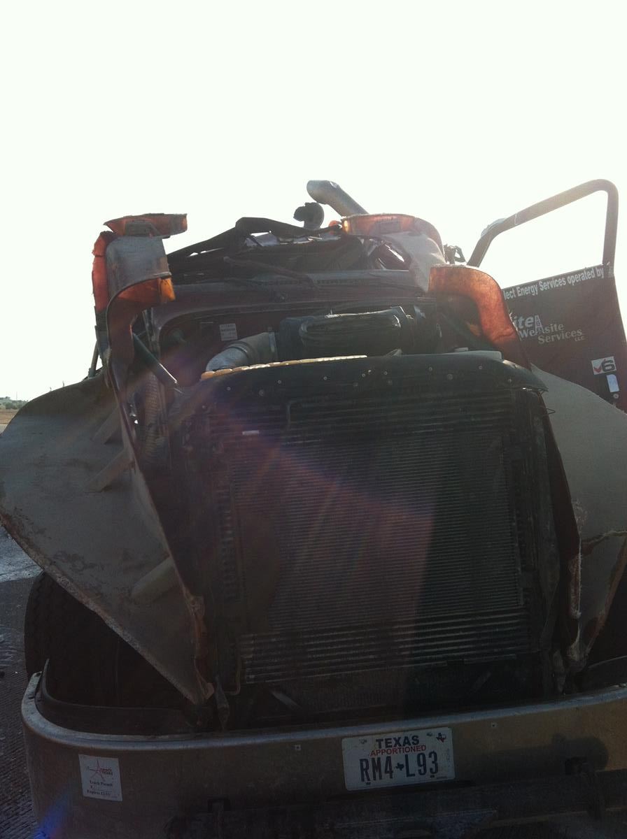 Fire Crew Attending to a Car Wreck 1