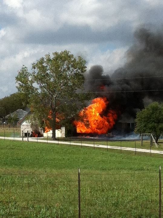 Active House Fire on a City Block