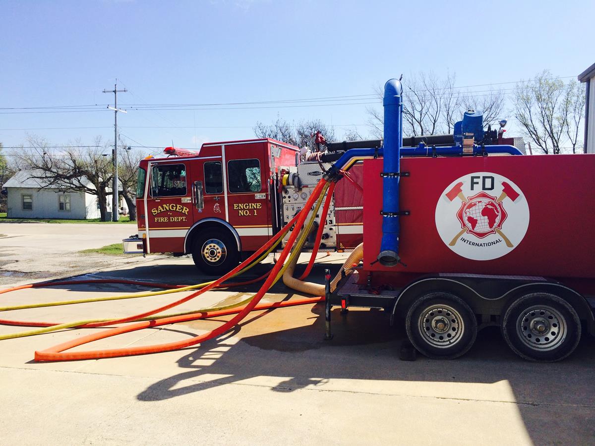 Fire Engine Being Refueled 1