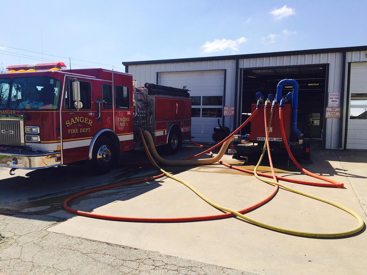 Fire Engine Being Refueled 2