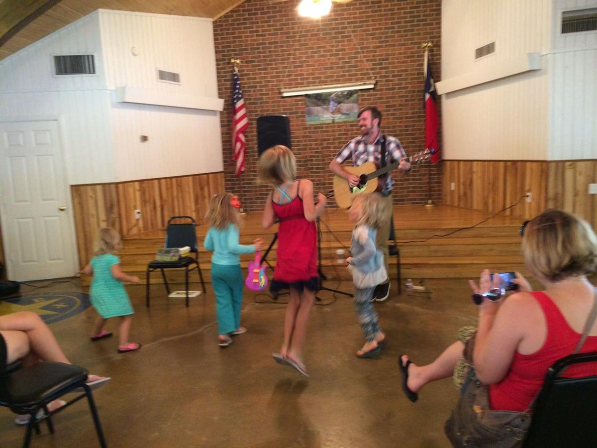 Will Parker Playing Guitar for Children